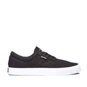 Mens Supra Low Top Shoes COBALT Black/white | AU-11499